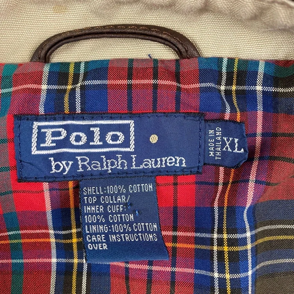 Vintage 90s Polo Ralph Lauren Chore Jacket Barn Coat Mens XL plaid Lined